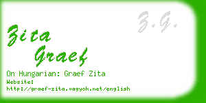 zita graef business card